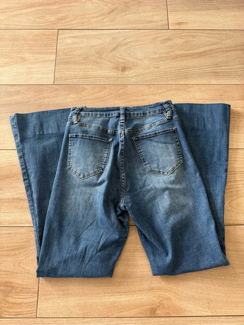 YMI High-Rise Flare Denim Collection Boho Festival Dark Wash Denim Bootcut